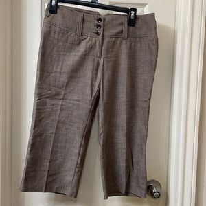 Brown dress pant capris
